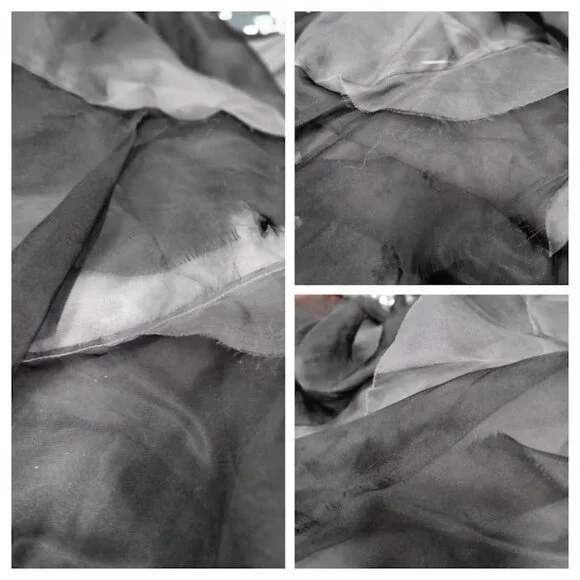 Luxury Whymisy Goth Rocker Glam Festival Mermaid Ruffle Long Gown Gray Womens S - Picture 10 of 14